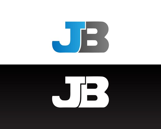 Plantilla de marca gráfica vectorial del concepto de diseño del icono del logotipo de la letra JB