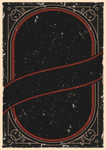 Plantilla de marco decorativo vintage