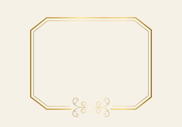 Plantilla de marco de doble rectángulo, marco de doble línea, elemento de borrador, geométrico, ilustración vectorial.