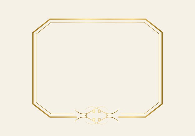 Plantilla de marco de doble rectángulo, marco de doble línea, elemento de borrador, geométrico, ilustración vectorial.