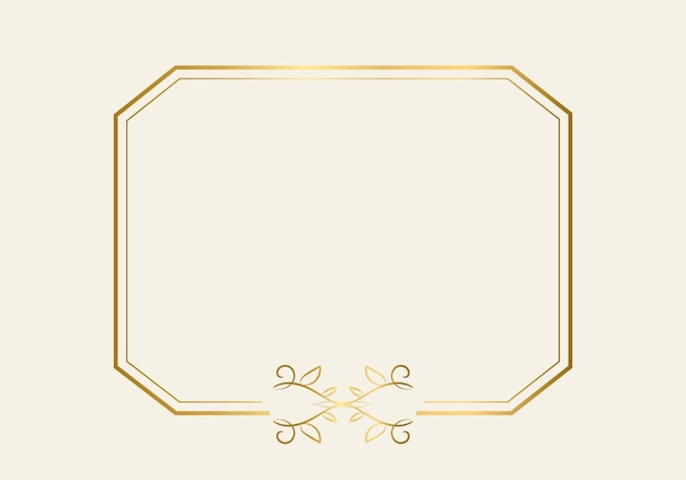 Plantilla de marco de doble rectángulo, marco de doble línea, elemento de borrador, geométrico, ilustración vectorial.