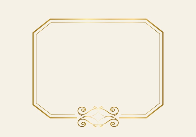 Plantilla de marco de doble rectángulo, marco de doble línea, elemento de borrador, geométrico, ilustración vectorial.