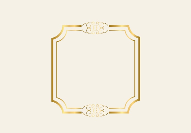Plantilla de marco de doble rectángulo, marco de doble línea, elemento de borrador, geométrico, ilustración vectorial.