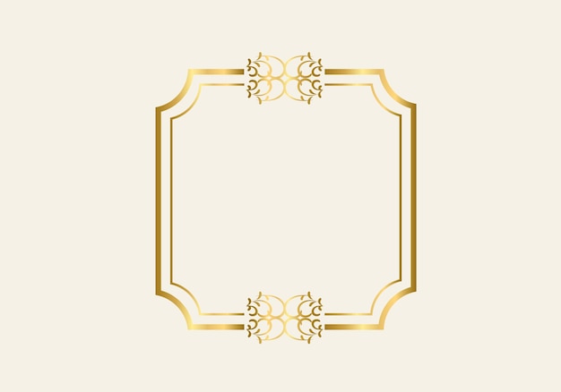 Plantilla de marco de doble rectángulo, marco de doble línea, elemento de borrador, geométrico, ilustración vectorial.