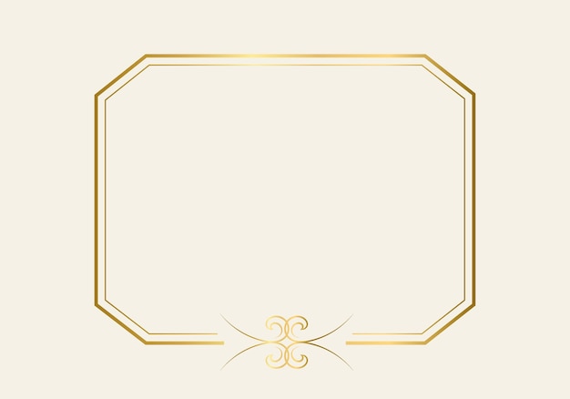 Plantilla de marco de doble rectángulo, marco de doble línea, elemento de borrador, geométrico, ilustración vectorial.