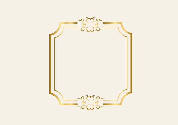 Plantilla de marco de doble rectángulo, marco de doble línea, elemento de borrador, geométrico, ilustración vectorial.