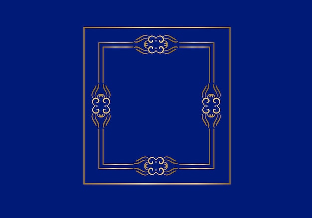 Plantilla de marco de doble rectángulo, marco de doble línea, elemento de borrador, geométrico, ilustración vectorial.