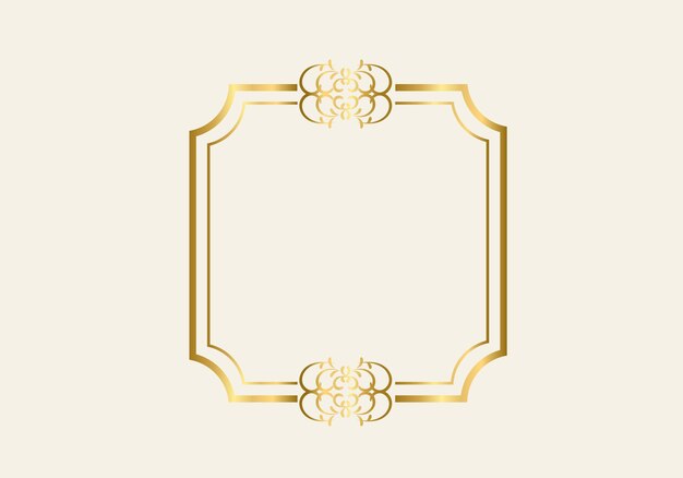 Plantilla de marco de doble rectángulo, marco de doble línea, elemento de borrador, geométrico, ilustración vectorial.