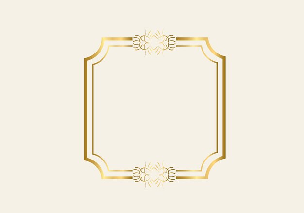 Plantilla de marco de doble rectángulo, marco de doble línea, elemento de borrador, geométrico, ilustración vectorial.