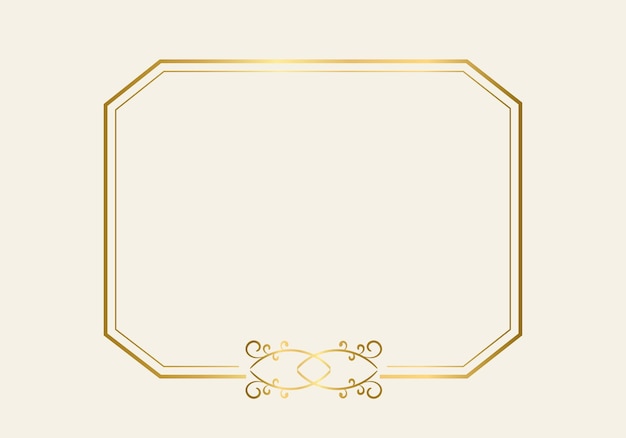 Plantilla de marco de doble rectángulo, marco de doble línea, elemento de borrador, geométrico, ilustración vectorial.