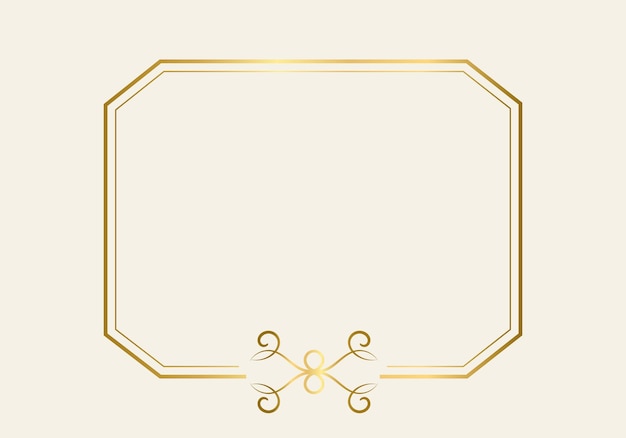 Plantilla de marco de doble rectángulo, marco de doble línea, elemento de borrador, geométrico, ilustración vectorial.