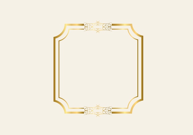 Plantilla de marco de doble rectángulo, marco de doble línea, elemento de borrador, geométrico, ilustración vectorial.