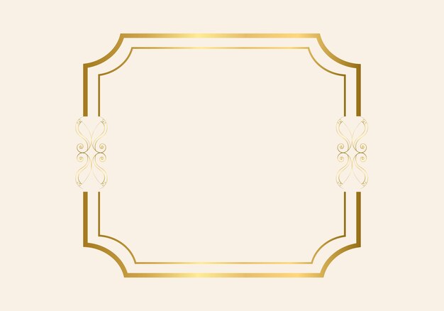 Plantilla de marco de doble rectángulo, marco de doble línea, elemento de borrador, geométrico, ilustración vectorial.
