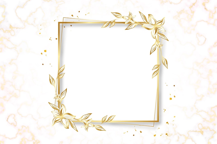 Vector plantilla de marco de lujo dorado degradado
