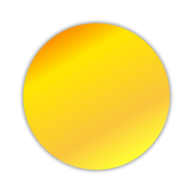 Plantilla de marco de oro de lujo circular aislado sobre fondo blanco Ilustración vectorial