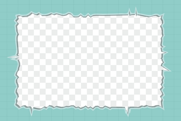 plantilla de marco de papel plano roto