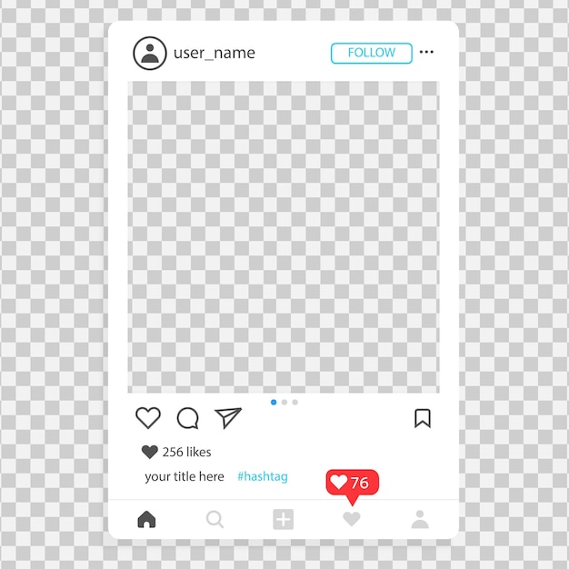 Plantilla de marco simple de instragram