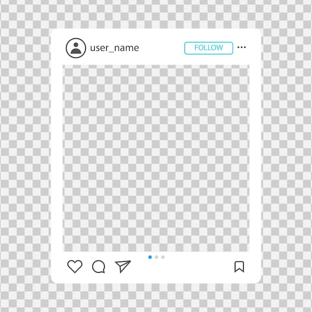 Plantilla de marco simple de instragram