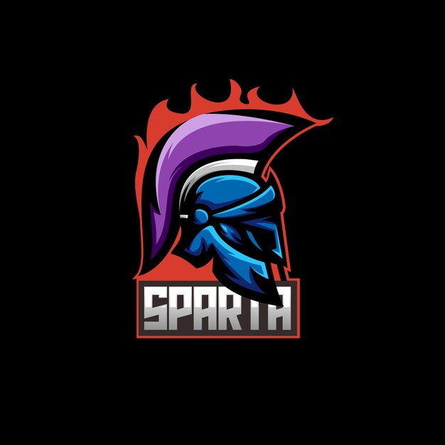 Plantilla de mascota logo esport sparta