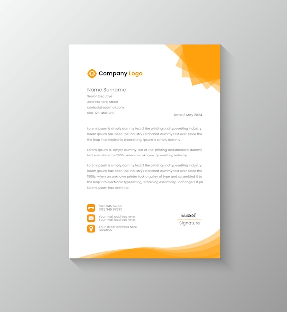 plantilla de membretado corporativo profesional