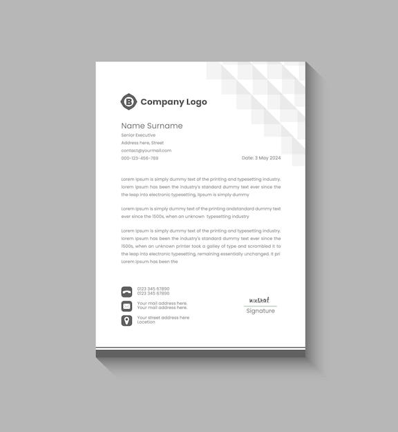 plantilla de membretado corporativo profesional