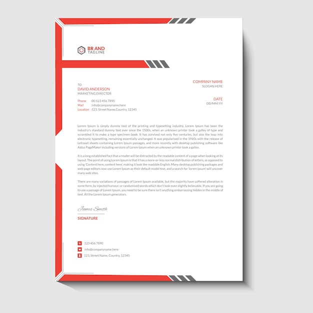 plantilla de membretado creativo profesional