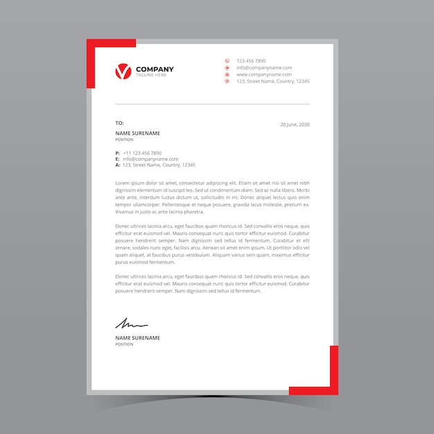 Plantilla de membrete A4
