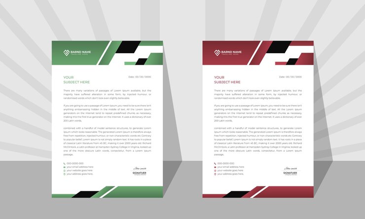 Plantilla de membrete diseñada por expertos e imaginativa para su empresa