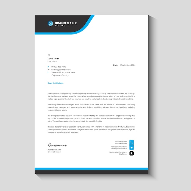 Plantilla de membrete