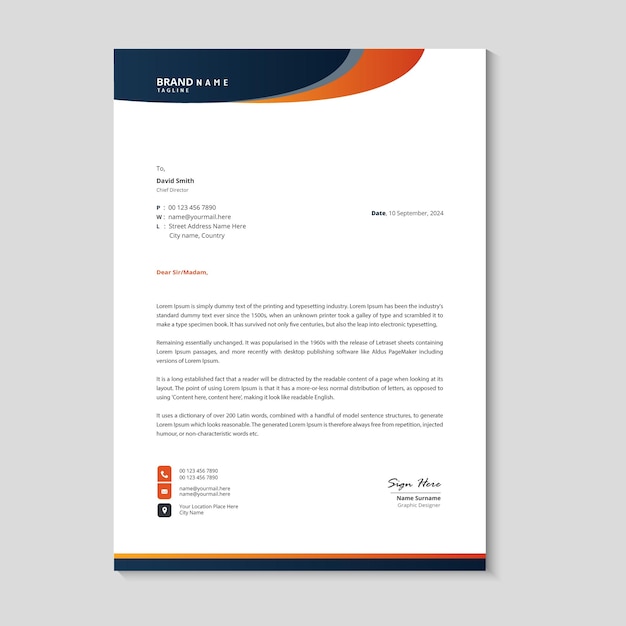 Plantilla de membrete
