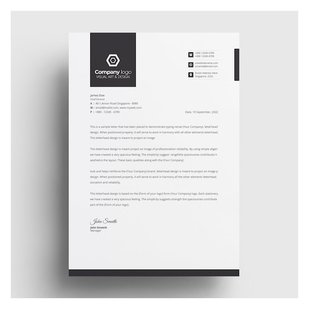 Plantilla de membrete
