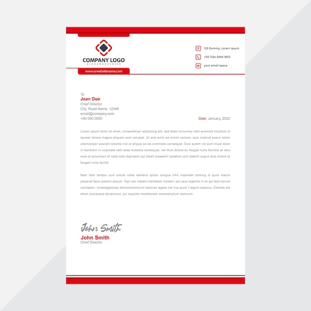 Plantilla de membrete