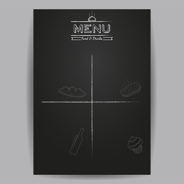 Plantilla de menú de restaurante