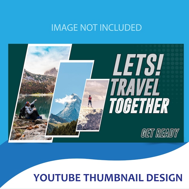 plantilla de miniatura de Youtube para viajes