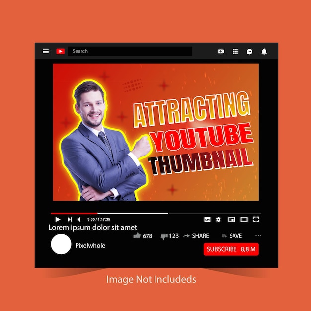 Plantilla de miniatura de YouTube