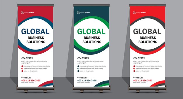 Plantilla mínima de banner recopilatorio corporativo