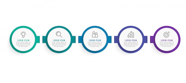 Vector plantilla mínima de infografías de negocios. línea de tiempo con 2 pasos, opciones e íconos de marketing