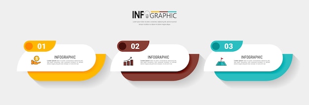 Plantilla mínima de infografías de negocios