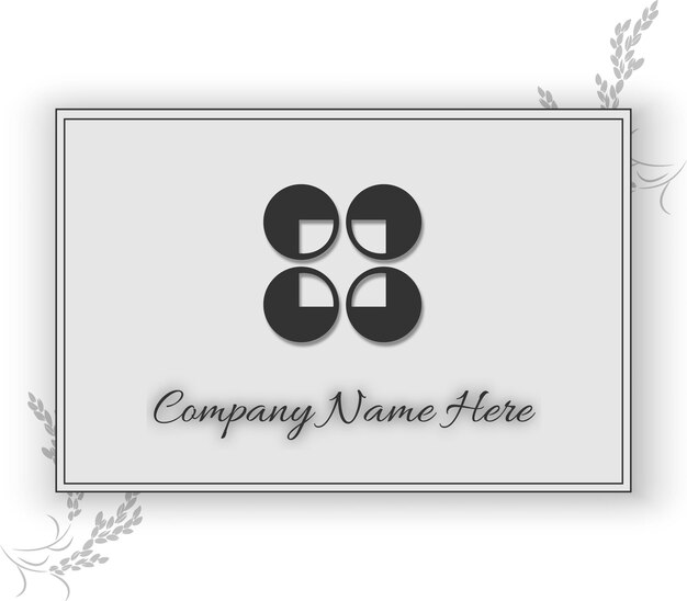 plantilla mínima del logotipo de la empresa