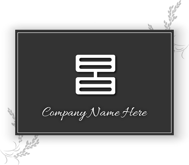 plantilla mínima del logotipo de la empresa