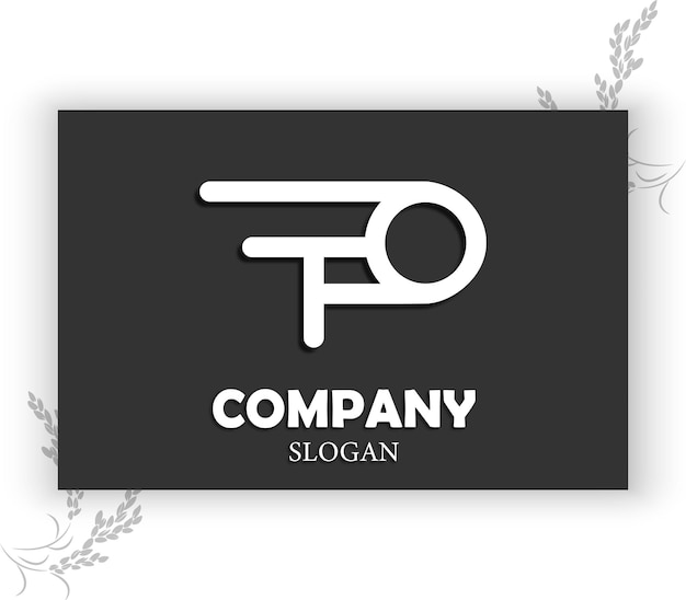 plantilla mínima del logotipo de la empresa