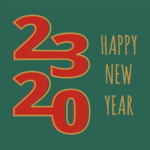 Plantilla minimalista 2023 Calendario Portada Concepto Ilustración vectorial
