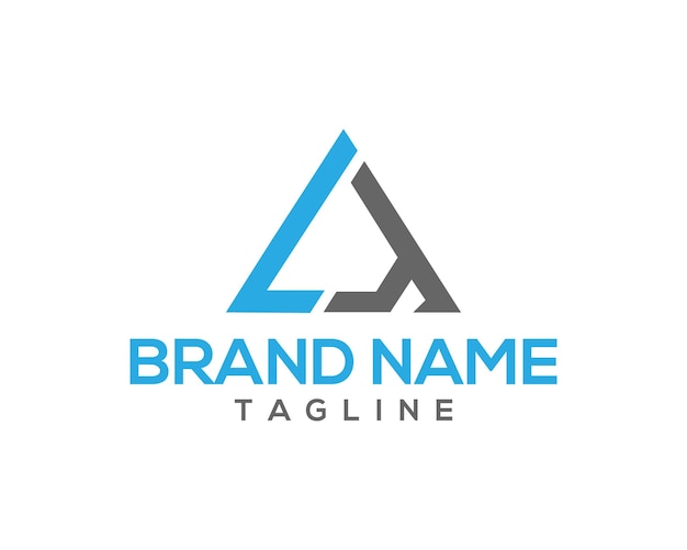 Plantilla minimalista creativa de diseño de logotipo de letra LT
