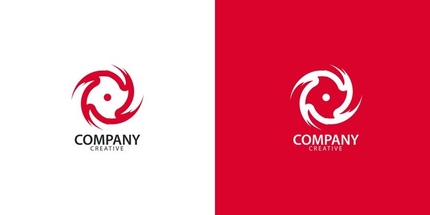 plantilla minimalista de logotipo de empresa creativa