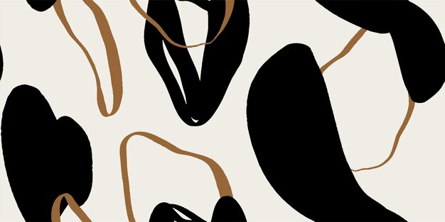 Plantilla de moda minimalista contemporánea abstracta de patrones sin fisuras para el diseño