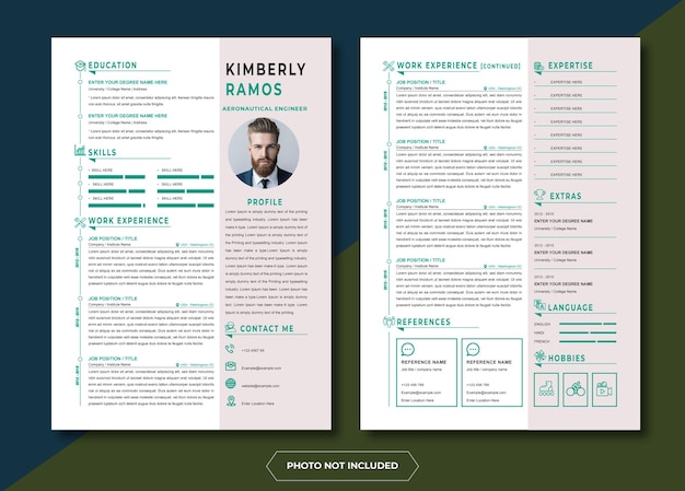 Vector plantilla moderna de curriculum