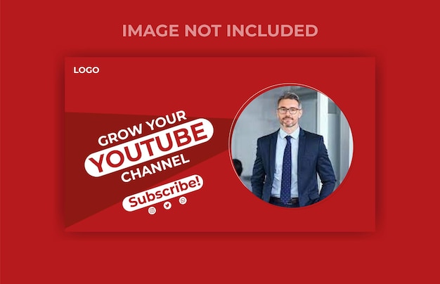 Plantilla moderna de diseño de miniaturas de Youtube