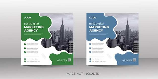 Plantilla moderna de diseño de publicaciones en redes sociales