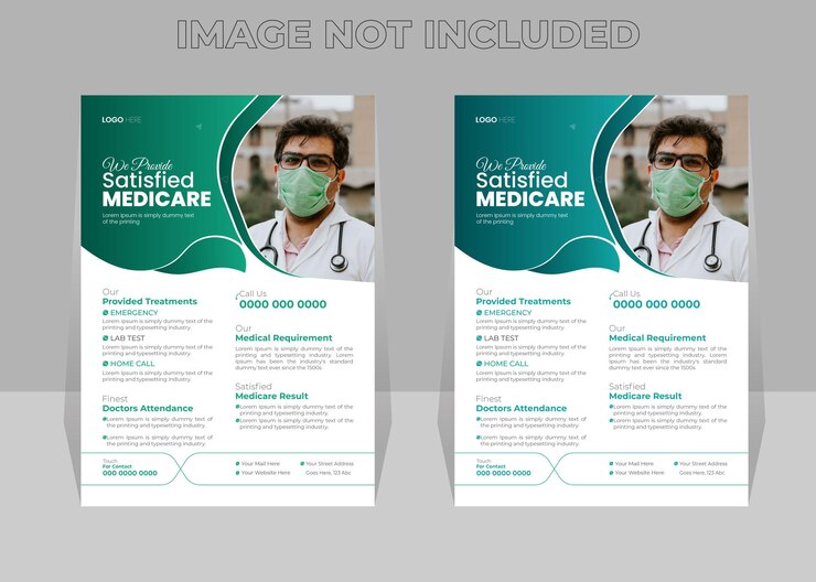 Plantilla moderna de diseño de volante de Medicare
