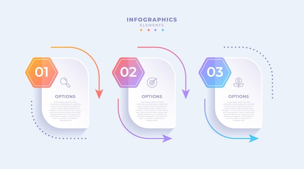 Vector plantilla moderna infográfica de negocios